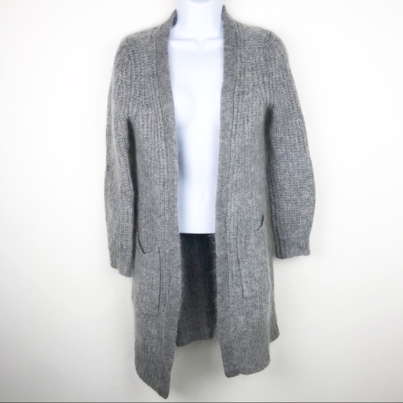 banana republic fuzzy cardigan